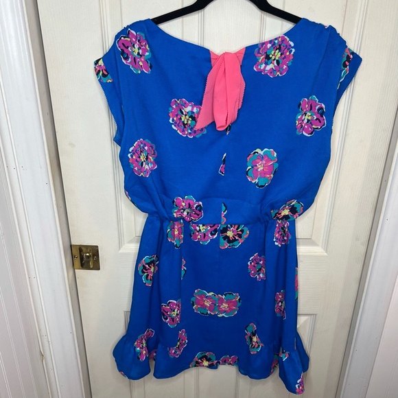 Lily Pulitzer Royce Blue of Corsage Auburn Dress Floral Small - Picture 9 of 10